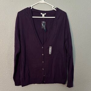 Old Navy Dark Purple Cardigan